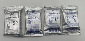 Dell Series 33 Black Ink Cartridge  Yellow Cyan Magenta Cartridges 4 Pack Sealed - Picture 1 of 2