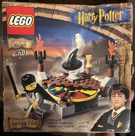 Lego Harry Potter Sorting Hat (4701) Rare Discontinued 2001 NEW SEALED BOX