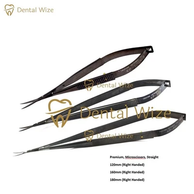 Neurosurgery Micro Scissors Set – 3 Pcs Kamiyama Type, Black-Coated - Image 1 of 3