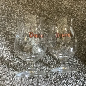 2 X Vintage Duvel Belgian Beer Glasses. Tulip Shape. - Picture 1 of 1
