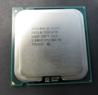Intel Pentium Dual-Core E6300 CPU SLGU9 CPU 800/2.8GHz LGA 775 Processor - Image 1 of 2