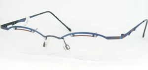 NOS PUMA by Licefa 19113 BLUE TAWNY EYEGLASSES GLASSES FRAME 45-22-135mm Germany - Picture 1 of 12