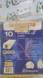10 SACCHETTI - FILTRO PER ASPIRAPOLVERE LG GOLDSTAR ELETTRODELTA GO60 - Foto 1 di 2