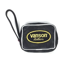 NWT Supreme NY Vanson Leathers Black Logo Patch Wrist Waist Bag SS17 AUTHENTIC - Picture 1 of 12