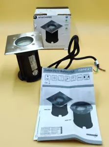 Smartwares Bodenstrahler 800 kg Tragkraft Edelstahl IP65 GU10 Fassung Schwarz - Bild 1 von 5