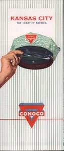 1960 Conoco Road Map: Kansas City NOS - Picture 1 of 1