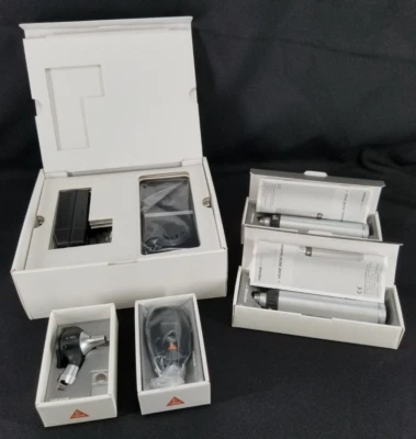 Juego de cargador Heine con 2 asas, otoscopio, oftalmoscopio - TWIST LOCK NT3 Foto 1 de 4