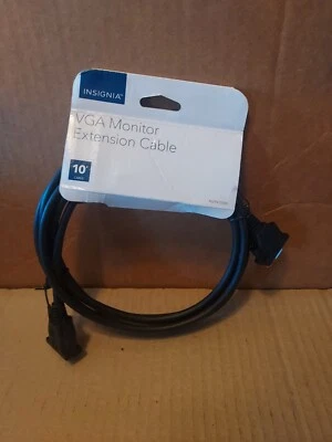 Insignia 10 ft. VGA Monitor Extension Cable - Black Model : NS-PV10509 - Image 1 of 2