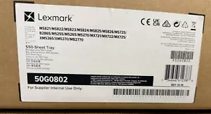 *New* Lexmark 50G0802 Paper Tray, 550 Sheet Capacity - In A Factory Sealed Box - Afbeelding 1 van 7