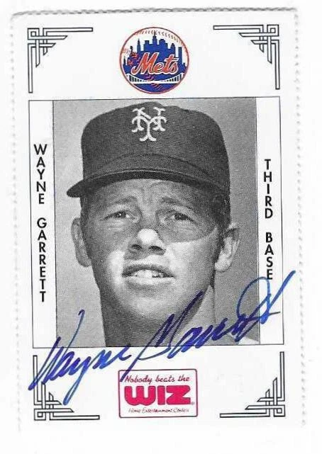 WAYNE GARRETT 1991 METS THE WIZ AUTOGRAPHED SIGNED # 135 NEW YORK METS - Image 1 of 1