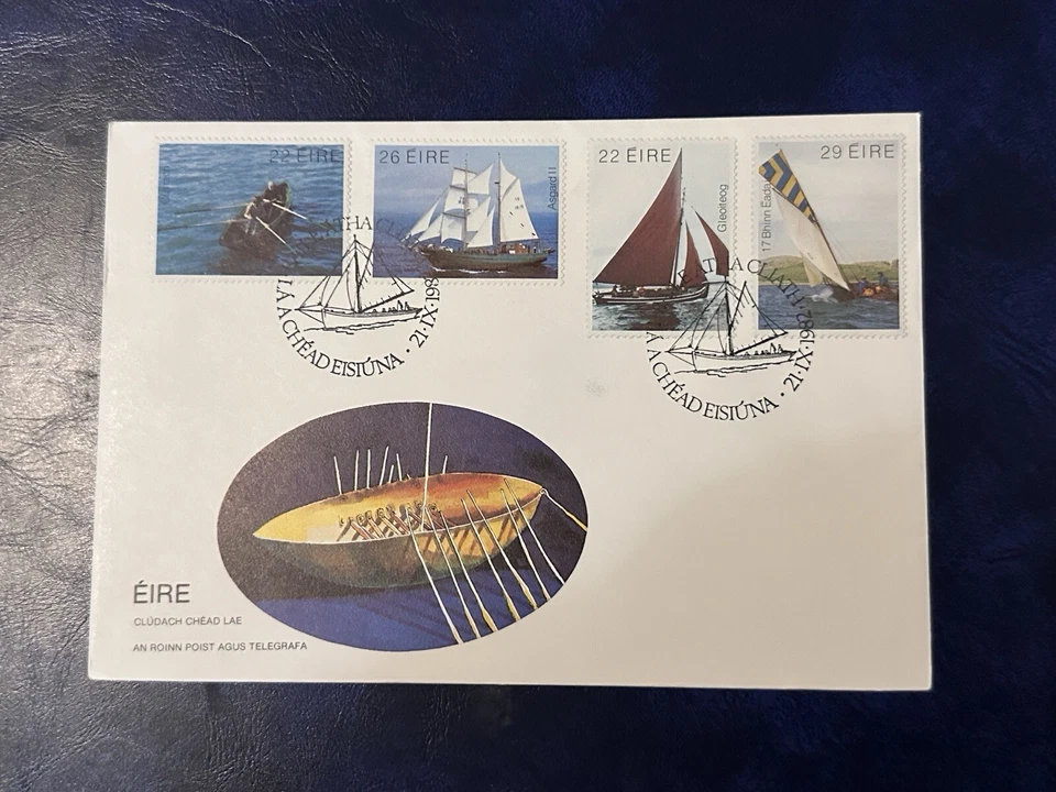 Irlanda 1982 Juego Barcos FDC Foto 1 de 2