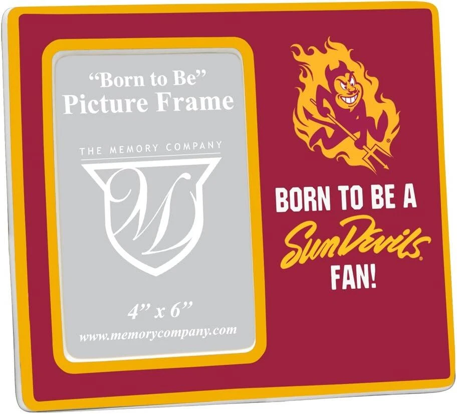 Marco de fotos de cerámica de los Arizona State Sun Devils NCAA raro regalo nacido para ser Foto 1 de 1