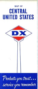 1959 D-X Road Map: Central United States NOS - Picture 1 of 1