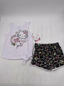 CITITRENDS HELLO KITTY K3092481CT 2 PCS SET SHIRT & SHORTS SZ 5/6 - Picture 1 of 2