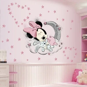 Minnie Mouse Wandtattoo Wandsticker XXL Baby Mädchen Wolke Maus Kinderzimmer - Bild 1 von 6