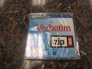 Vintage Verbatim Zip Disk 100MB IBM Formatted - New Sealed - Mi49 - Photo 1/2