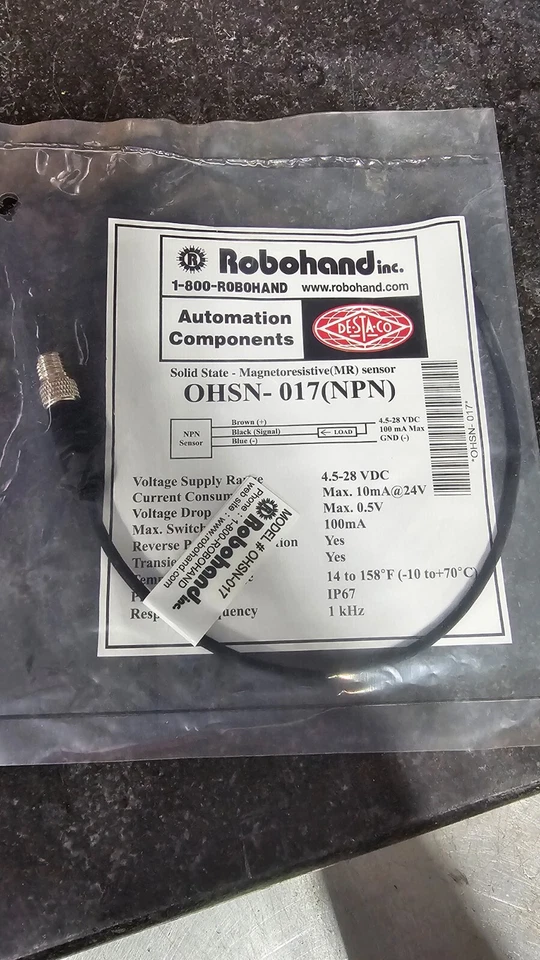 Destaco Robohand OHSN-017 NPN Magnetoresistive (MR) Sensor - Image 1 of 1
