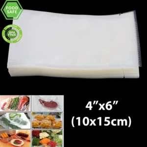 100 /300 BPA Free Vacuum Sealer bags 4"x6" Heat Seal Storage Bag Snack Candy  - Picture 1 of 3