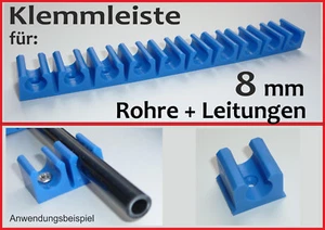 KLEMMHALTER Halterung für 8 mm Kunststoffleitung Benzinleitung KFZ Unterboden - Bild 1 von 1