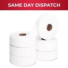 24 x White Jumbo Toilet Rolls Tissue Sheets 2 Ply 95 mm x 120 m