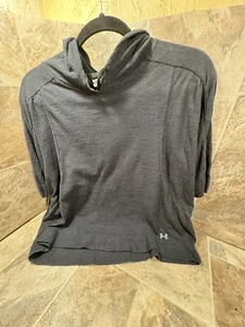 Under Armour Pullover 3/4 Sleeve,Oversized S/P/CH,Lightweight Shirt W/Hoodie,use - Picture 1 of 6