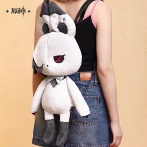 Official Anime Genshin Impact Arlecchino Peruere Shoulder Backpack Plush Doll - Picture 1 of 6