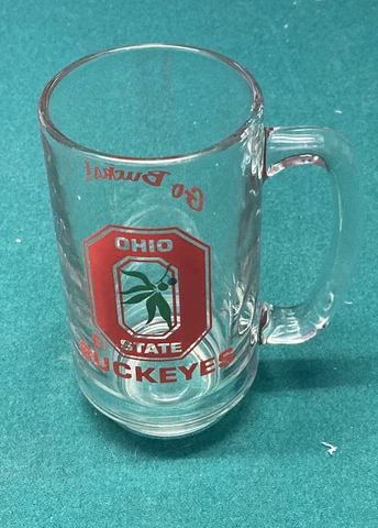Vintage Ohio State Buckeyes NCAA 12oz Beer Mug. “ Go Bucks “ In Great Condition! Cover