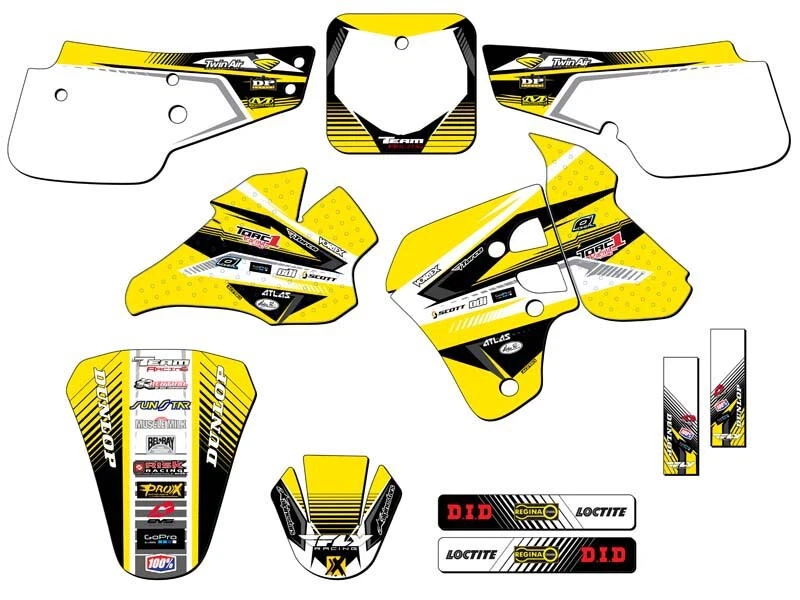 1995-1999 SUZUKI RM 80 RM80 GRAPHICS KIT DECALS STICKERS DECO 1996 1997 1998 MX - Image 1 of 1