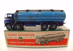 Dinky Toys GB No. 504 FODEN 14-Ton Tanker Truck In Box - Picture 1 of 9