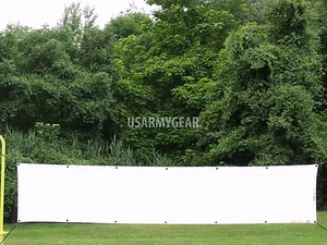 Marcador de panel rectangular blanco militar de los Estados Unidos AL-122 enlace aéreo 12' x 2' - Imagen 1 de 12