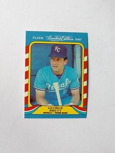 1987 Fleer Limited Edition #5 George Brett 