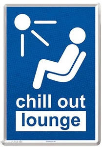 Nostalgic Art Blechkarte 10x14 cm chill out lounge Ruhezone Ruheraum Ruhe * - Bild 1 von 2