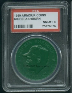 1959 Armour Coin Richie Ashburn PSA 8 (6076) - Picture 1 of 2