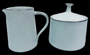 Vintage Noritake Reina 6450Q Creamer & Sugar Set ~ EXCELLENT ~ - Picture 1 of 11
