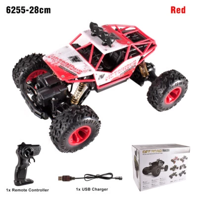 RC 1:16 4WD Off-Road Led Lights 2.4G Radio Remote Control RTR RC Cars Truck Toys - Image 1 of 4