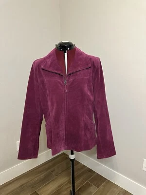 Womens Vintage 90's Dialogue Suede Jacket Size Large - Image 1 of 4