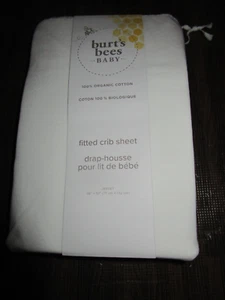 Burts Bees Baby Fest Spannbettlaken Bio Baumwolle Wolke Krippe Laken Neu - Bild 1 von 4