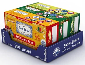 Santo Amaro 3 Flavor Variety Pole & Line Wild Tuna Fillets in Virgin Olive Oil - Picture 1 of 17