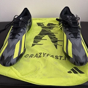 Botines de fútbol con inyección Adidas Crazyfast.1 FG talla 11 zapatos negros IG0670 para hombre - Imagen 1 de 9
