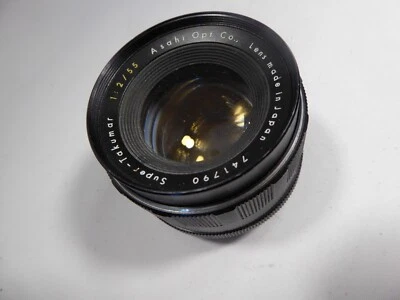 Asahi Super Takumar 55mm f2 Prime Lens for M42 Screw Fit or DSLR serviced 3/2025 - image 1 of 4