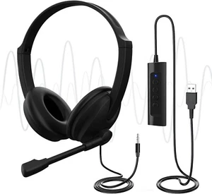 Casque USB mono oreille avec microphone antibruit appel pour PC portable #20 - Photo 1/7