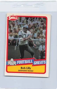 Swell Football Greats 109 Bob Lilly 1989 autografato *K6155 - Foto 1 di 2