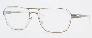 IC! BERLIN Brille Thien N. Bronze Glanz Gläsern Pilot Rechteck Leicht Flexibel L - Picture 1 of 9