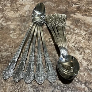 REED & BARTON RENAISSANCE STAINLESS ICED TEA SPOON LOT OF 10 - Picture 1 of 3