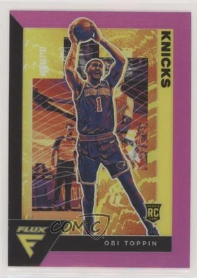 2020-21 Panini Flux Rookies Pink Prizm Obi Toppin #206 Rookie RC - Image 1 of 2