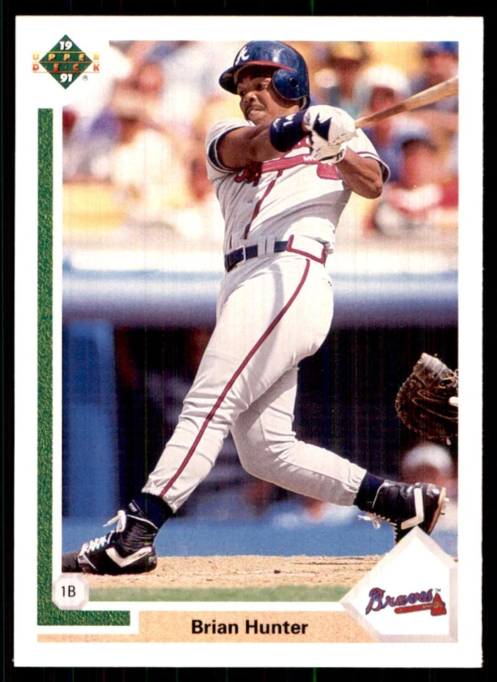 1991 Upper Deck Final Edition Brian Hunter RC Atlanta Braves #54F - Image 1 of 2