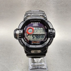 Reloj Casio G-Shock RiseMan Hombre 49mm Digital Tono Negro GW-9200 Solar LEER - Imagen 1 de 11