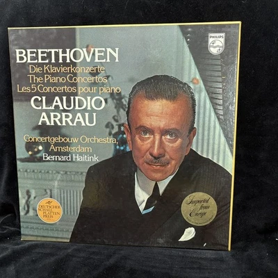 BEETHOVEN Piano Concertos Complete CLAUDIO ARRAU - Haitink - PHILIPS ST 4LP BOX - Image 1 of 4