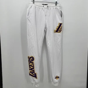 Pantalones deportivos Pro Standard Los Angeles Lakers NBA blancos talla XL para hombre - Imagen 1 de 15