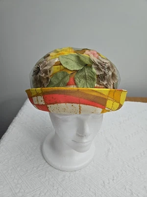 SOMBRERO Vintage Años 60 Fino Cloche Flapper Floral Hecho en Unión Excelente Estado  Foto 1 de 4
